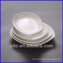 P&T porcelain factory salad plates, deep plate